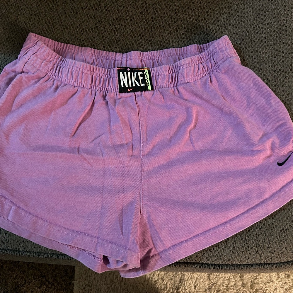 Nike Purple Athletic Shorts with Elastic Waistband
